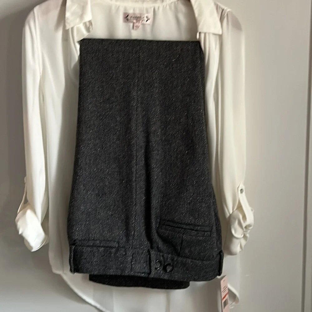 Banana Republic Women’s Martha Fit Wool Blend Textured Dress Career Trouser - Picture 11 of 11